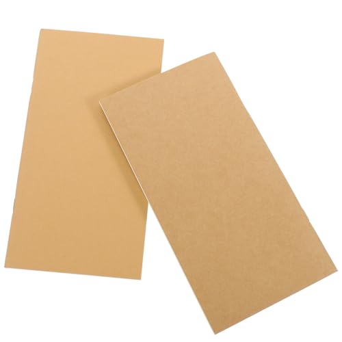 Veemoon Recambios para Cuaderno de Viaje 2 Unidades Tamaño Pasaporte Hojas Blanco y Papel Kraft para Diario y Libreta de Viaje Accesorios Prácticos para Escritura y Bocetos