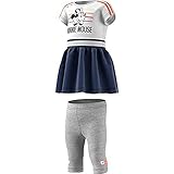 Regular fit adidas Inf Dy Mm Sum Chándal, Unisex bebé, Top:White/Semi Coral/Tech Indigo Bottom:Medium Grey Heather/White, 3-6M