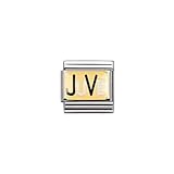  Nomination Composable Classic Writings Sport Edelstahl, Email und 18K-Gold (JUVE) 030252