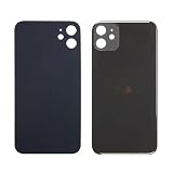 Tapa trasera compatible con iPhone 11 Color: Negro Material: Vidrio Compatible con: iPhone 11 A2221 A2111 A2223