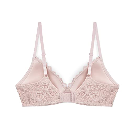 4 Pack Wirefree Bra - Women's Flexible Soft Foam Wireless No Wire Soft Pad T Shirt Bra Value Pack (Lace, 36Dd) #TOP6