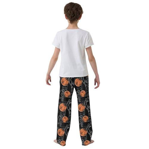 Pfrewn Pajama Pants Grunge Basketball Player Lounge Pants Super Soft Pajama Bottoms with Pockets, M3