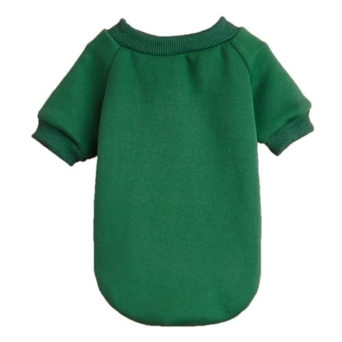 Image of Soft Puppy Sweater for Small Dogs Winter Knit Pullover, Green XL | Elastic Cuffs Pet Clothes, Holiday Party Matching, Fall Winter Daily Outfit, Soft Breathable Machine Washable Sweatshirt