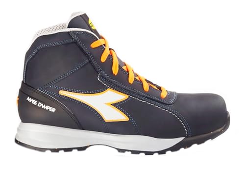 Chaussures de sécurité en nubuck Diadora Utility Glove MDS S3S bleu marine et orange