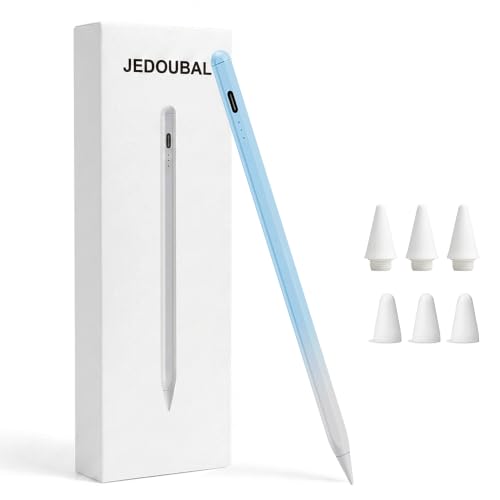 Image of JEDOUBAL Stylus Pen for iPad 2018-2026, 3X Fast Charging iPad Pencil with Palm Rejection & Tilt Sensitivity, Apple Pencil Alternative No Bluetooth Required Compatible with iPad Pro Air Mini