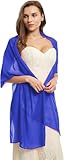 Weiche Chiffonschals Für Damen Schals Und Wraps Für Abendkleider Langer Brautschal Für Party Hochzeit, Blue