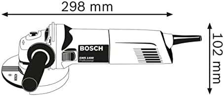 Bosch Professional: szlifierka kątowa GWS 1400 (silnik 1 400 W, Ø tarczy 125 mm, kołnierz mocujący, pokrywa ochronna, nakrętka mocująca, klucz widełkowy)