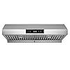 Hauslane | Chef Series 30" PS18 Under Cabinet Range Hood, Stainless Steel | Pro Performance | Contemporary Design, Touch Screen, Dishwasher Safe Baffle Filters, LED Lamps, 3-Way Venting