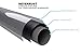 BRIOFOX Shower Curtain Rod 43-73 Inches Matte Black, Never Rust and Non-Fall Down Spring Tension Rod, Stainless Steel