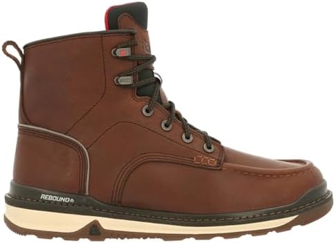 Rocky Men's Unlined Brown Work Boot Industrial, 8 | Image 2