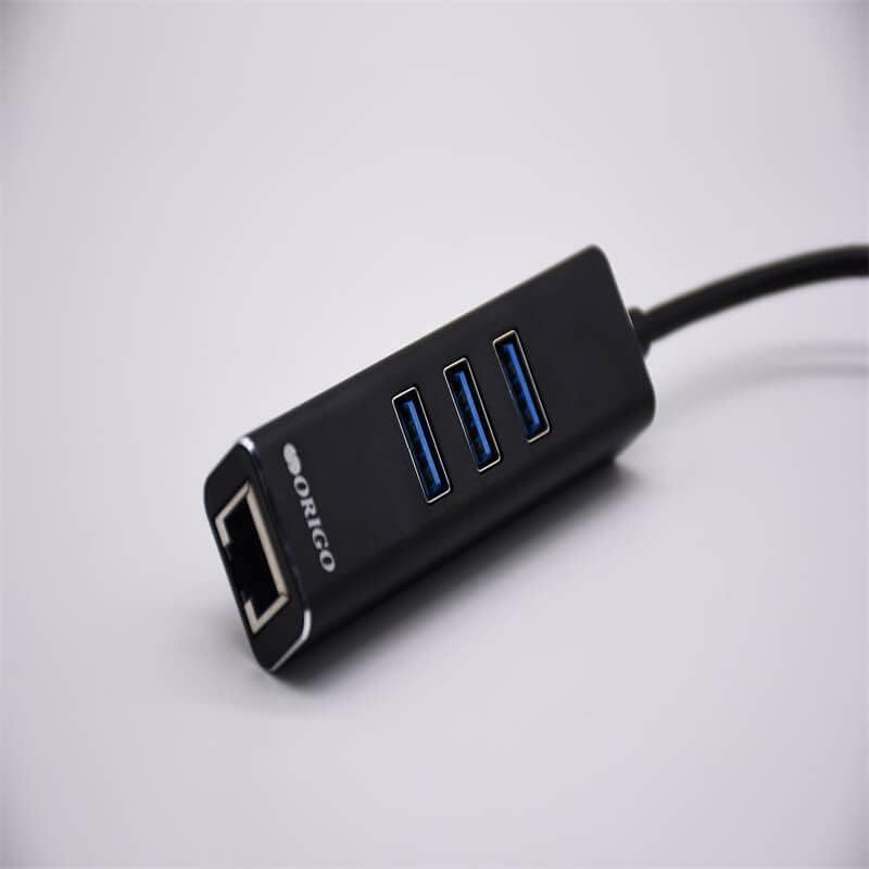 Type-C 4 in 1 Docking Station to USB3.0 to RJ45 Gigabit Ethernet Port