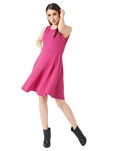 Image of Miss Olive Women's Polyester Skater Knee-Length Dress