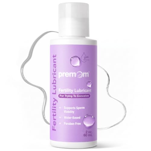 Premom Fertility Lubricant, pH Balanced, Sperm Friendly, Water Based Personal Lube for Women, Men, &...