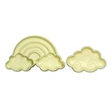 Herkunftsland: Südafrika JEM 1102EP025 Ausstechformen für Fondant und Tortendekoration, Kunststoff, Weiß, 2 Stück