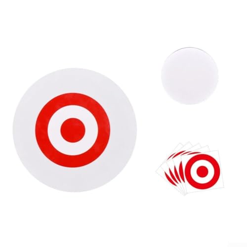 Besttoolifes 1 Set weiche Schaumstoff-Zielscheibe aus weichem EVA-Schaumstoff mit 5 Aufklebern, Selbstübungshilfe aus weichem, leichtem EVA (weiß)