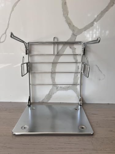 CozyNova Grocery Bag Holder Plastic Bag Organizer, Detachable Bag Holder for Plastic Bags Metal Shopping Bag Holder for Grocery Store, Farmers Market, Retail Store and Business (Metallic)