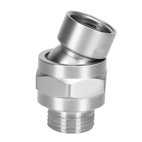 Cabezal de ducha articulado, adaptador de cabezal de ducha, adaptador de ducha de mano 360 grados, latón G1/2