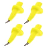 PENIKOKO 4 Puntas de Repuesto de Tungsteno para Bastones de Trekking y Esquí Punta Antideslizante Color Amarillo Limón Accesorios para Senderismo y Camping