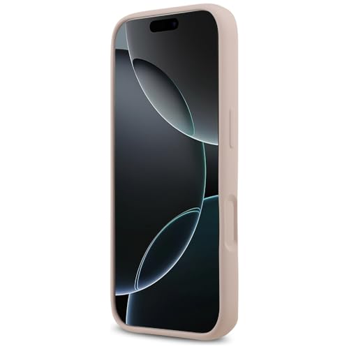 Coque silicone Guess iPhone 17 Pro rose 4G Script antichoc CG MOBILE