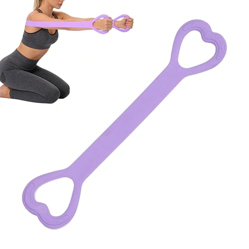 Bandas de resistencia para brazos: cuerda de tensión de ocho formas con recuperación elástica Highhh, banda de entrenamiento compacta y antideslizante, soporte superior de entrenamiento para fitness