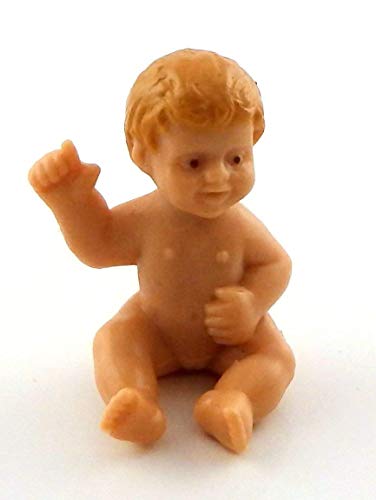 Dollhouse Rubber Baby Doll Sitting Down Miniature People Nursery Accessory #TOP1