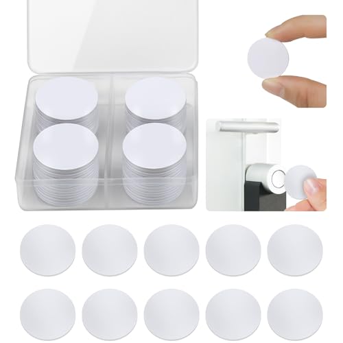 Image of 50 Pcs NFC Tags Stickers, 25mm NFC Cards with Adhesive Back, Round Rewritable NFC Coin Cards, 504 Bytes Memory Compatible with Amiibo and NFC Enabled Phones, White