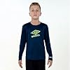 Camisa Manga Longa Juvenil Umbro Basic UV, Marinho, 6 Anos