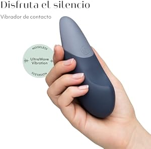 Womanizer Vibe - Vibrador de contacto para estimular el clítoris - Juguete vibrador para adultos con 10 niveles de intensidad - Juguete sexual silencioso para mujeres - Azul oscuro