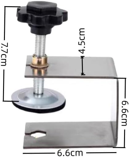 clip di montaggio prima del cassetto, 2 cassetti in acciaio inossidabile clip di fissaggio veloce C clip di fissaggio stabile davanti al armadietto mobili in legno a angolo retto clip (argent