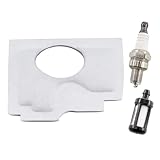 MCHNIC Filtre à air avec filtre à essence et bougie d'allumage pour tronçonneuse Stihl MS 170 MS 180 2 Mix remplace 1130 141 1700