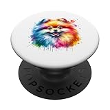 Photo Gallery watercolor splash art pomeranian portrait pom puppy owners popsockets popgrip intercambiabile Photo Gallery watercolor splash art pomeranian portrait pom puppy owners popsockets popgrip intercambiabile