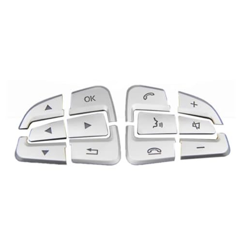 Pegatinas interruptor coche Benz W176 W246 W177 cubierta botonera plata
