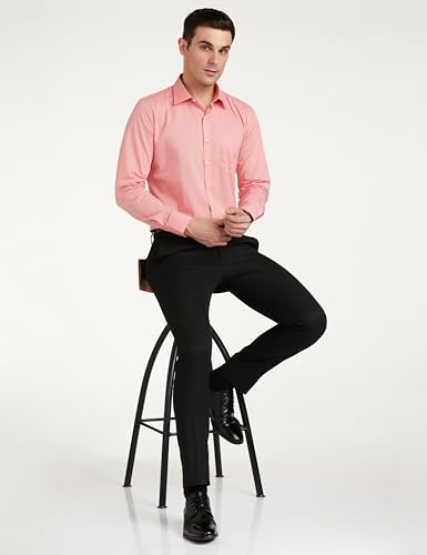 Image of Van Heusen Men Cotton Solid Regular Fit Shirt