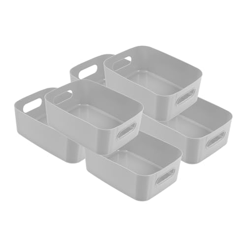 VILLFUL 6 Cajas De Almacenamiento Pequeñas, Contenedor De Almacenamiento Pequeño, Contenedor De Almacenamiento De Escritorio, Contenedor De Almacenamiento De Baño, Cestas Para Organizar