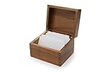 Ironwood Gourmet 28339 Recipe Box, Acacia Wood