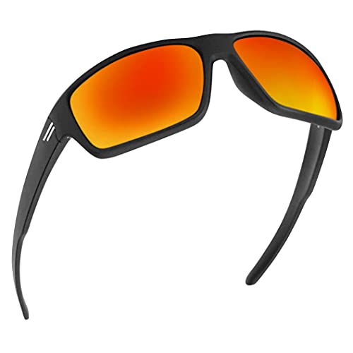 Image of TOROE Eyewear FIELD Wrap Around Sport Sunglasses With Polycarbonate Polarized Lenses, Lightweight TR90 Frame