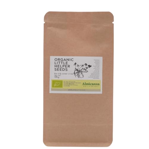 ALMICANNA: Organic Little Helper Seeds/Cover Crop 100g - Begleitpflanzen und Untersaat für Living Soil - Gründüngung für Indoor Cannabis Anbau