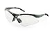 Diamondbacks Safety Glasses - Silver Frame - Clear Lens - Polybag