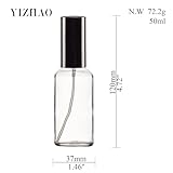 YIZHAO Transparente Bote Spray Pulverizador Cristal 50ml,...