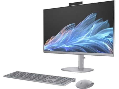 Image of HP 2024 OmniStudio X AI PC 27 All-in-One Desktop 27 inch FHD IPS Touch 16-Core Intel Core Ultra 7 155H Intel Arc Graphics 48GB DDR5 1TB NVMe SSDWIFI AX RJ45 HDMIv1.4 Webcam Keyboard&Mouse Windows 11 Pro