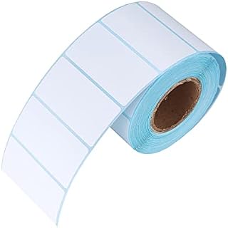 800 Pcs Self Adhesive Labels Stickers, Blank White Address Labels Roll, Sticky Office Kitchen Food Frozen Thermal Stickers Labels for Jars, Printer, Note Mark - 60mm x 30mm