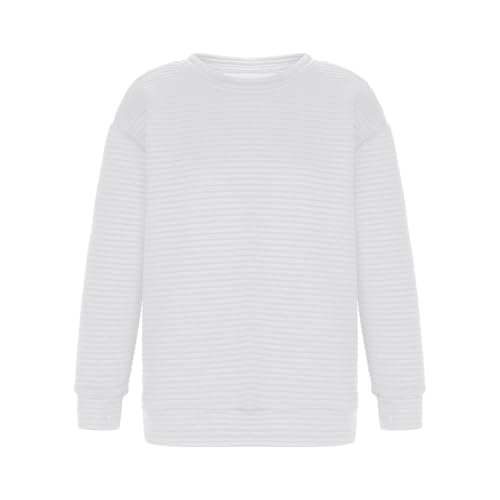 Girl's Oversized Sweatshirt Crewneck Pullover Long Sleeve Sweat Shirts Solid Color Tops Casual Tshirt Winter Clothes3