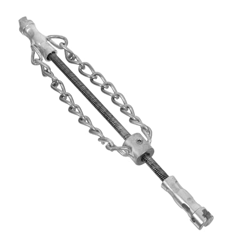 Cadena desincrustante para desatascos de tuberías, 16 mm, doble cadena resistente para limpieza de cañerías de PVC y desagües de inodoro, herramienta industrial para mantenimiento de alcantarillas miniatura 1