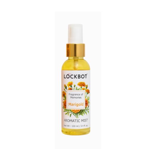 Image of Marigold Aromatic Mist Air Freshener Spray 100ml For Inviting Positive Energy & Mental Calm | Toxin-Free Natural Purifying Room Freshener | Aromatherapy for Home, Spiritual, Meditation, Yoga