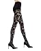 Natori Women's Asya Rose Nylon Fashion Tights Black Small/Medium