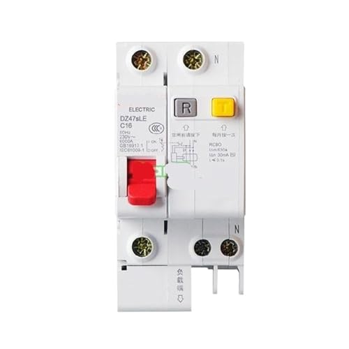 Disjoncteur RCBO RCD 16A contre les surcharges et fuites de courant DE47LE