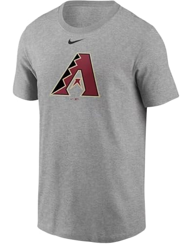 Nike Men's MLB Dri-FIT Logo Legend T-Shirt (US, Alpha, Medium, Regular, Regular, Arizona Diamondbacks - Grey)