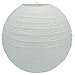 Produktbild Creativery Papier Lampion 25cm (weiß 029) // Laterne Hochzeit Party Wohnungsdeko Hängedeko Raumdeko Geburtstag Party Feier