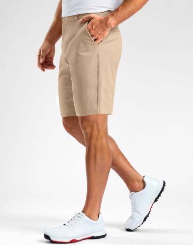 Image of Soothfeel Men's Casual Shorts 5 /7 /9 Inch Golf Dress Shorts for Men Flat Front Work Lightweight Quick Dry with 4 Pockets