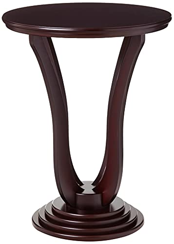 Frenchi Furniture Table, L 19.70 Inch X W 19.70 Inch X H 25.80 Inch, Espresso #TOP1